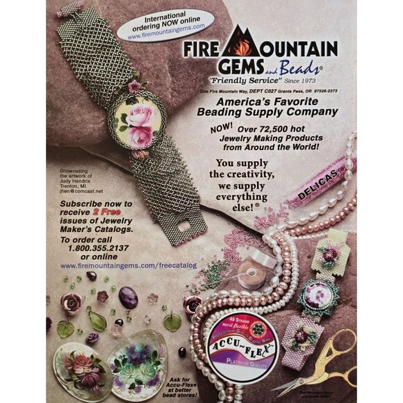 Beadwork Magazine December 2006 January 2007 Embellish A Button Bracelet - Picture 11 of 15